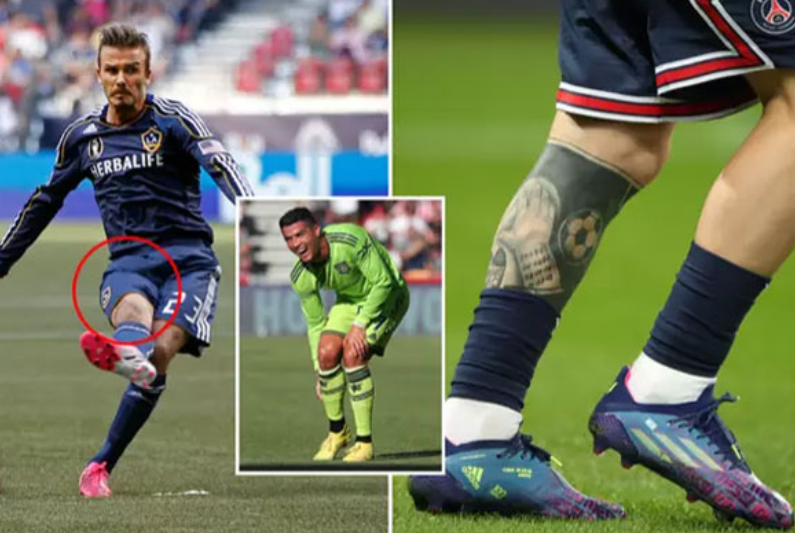 为什么足球运动员的腿会弯曲?