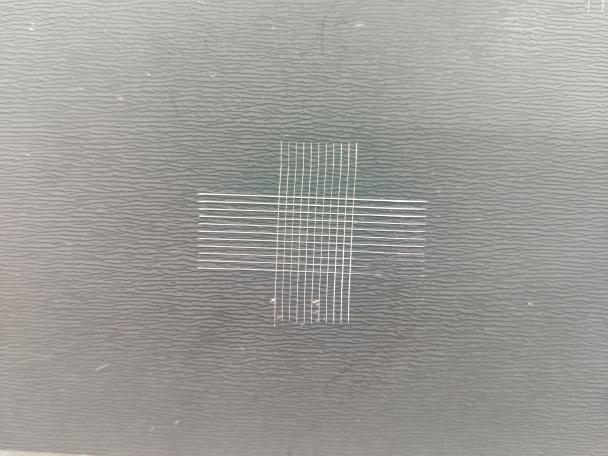 百格刀测试-亚克力镜面板油漆附着力