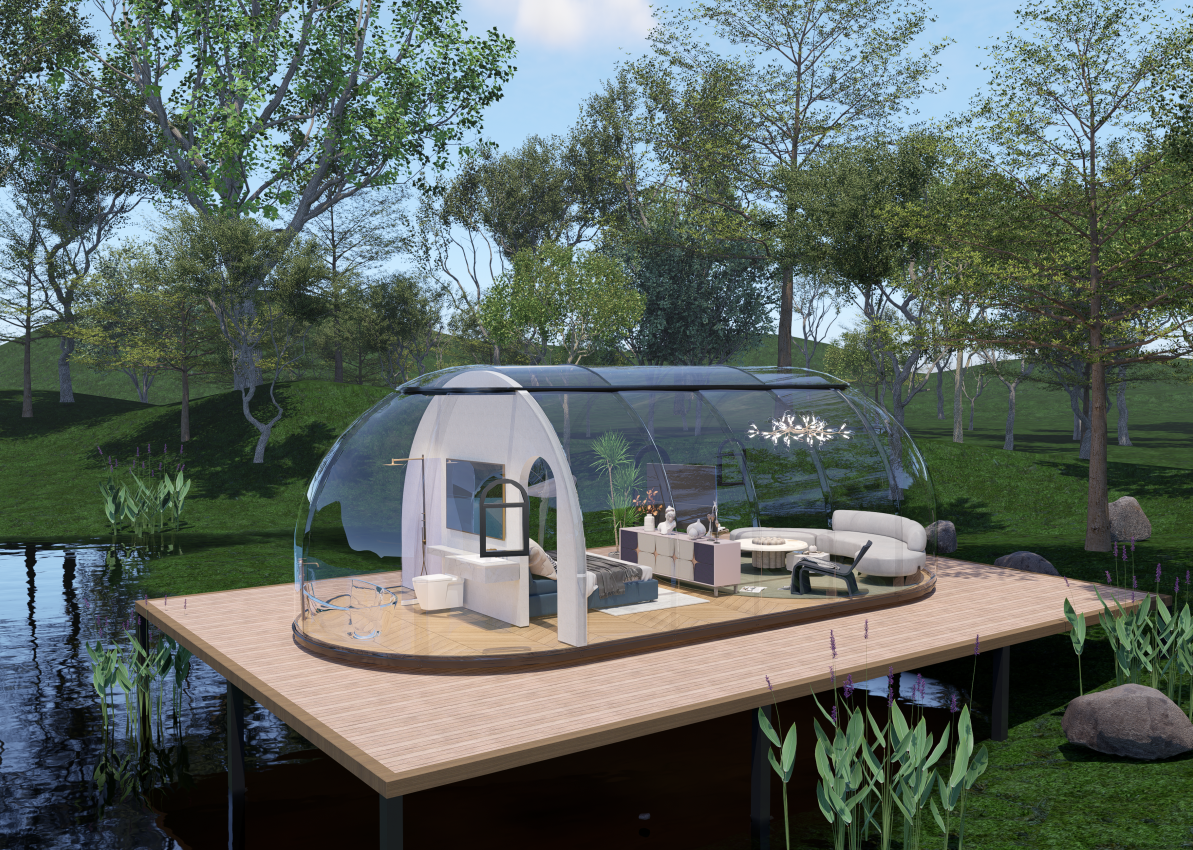 你知道在广东户外放置360度全景透明星空房的优缺点吗?