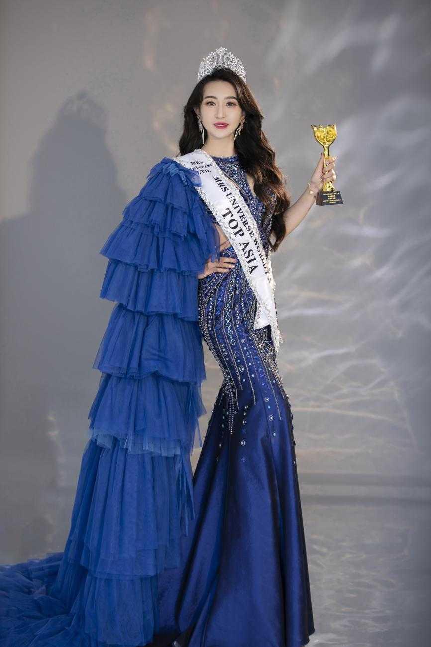 陈淑君2023第46届环球太太大赛中国香港冠军,全球总决赛亚洲冠军