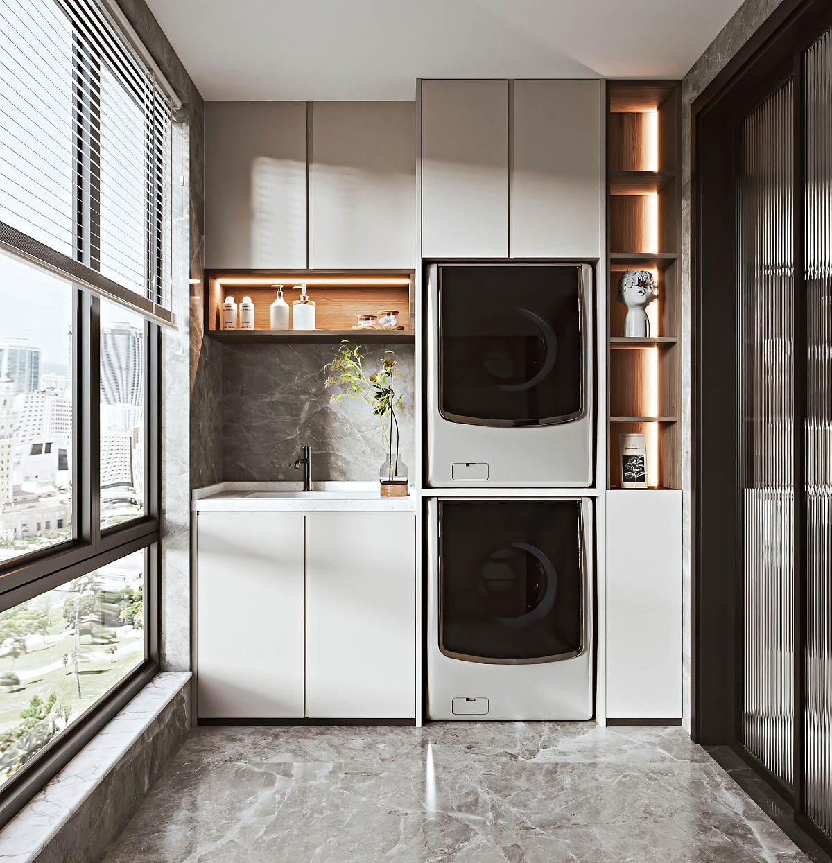 防晒耐用的「不锈钢阳台柜」,把阳台改造成"室"外桃源!