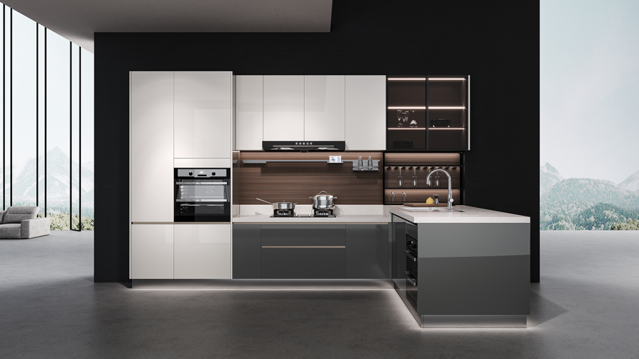 索菲亚橱柜2023年新品:高光简奢华尔兹pro