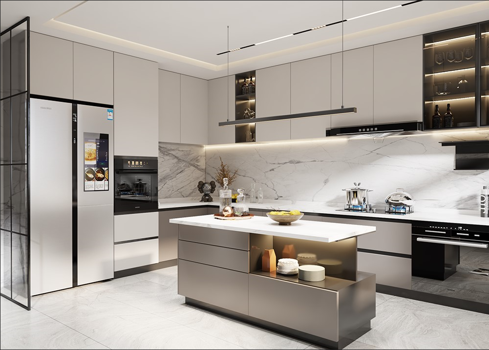 10㎡轻奢风厨房,真的爱了!