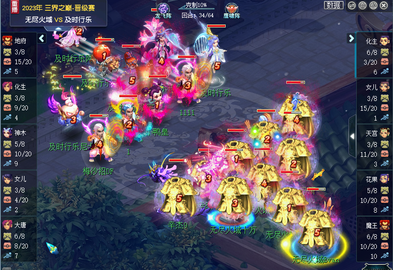 天宫双封以弱胜强 天雷音鼓收割全场