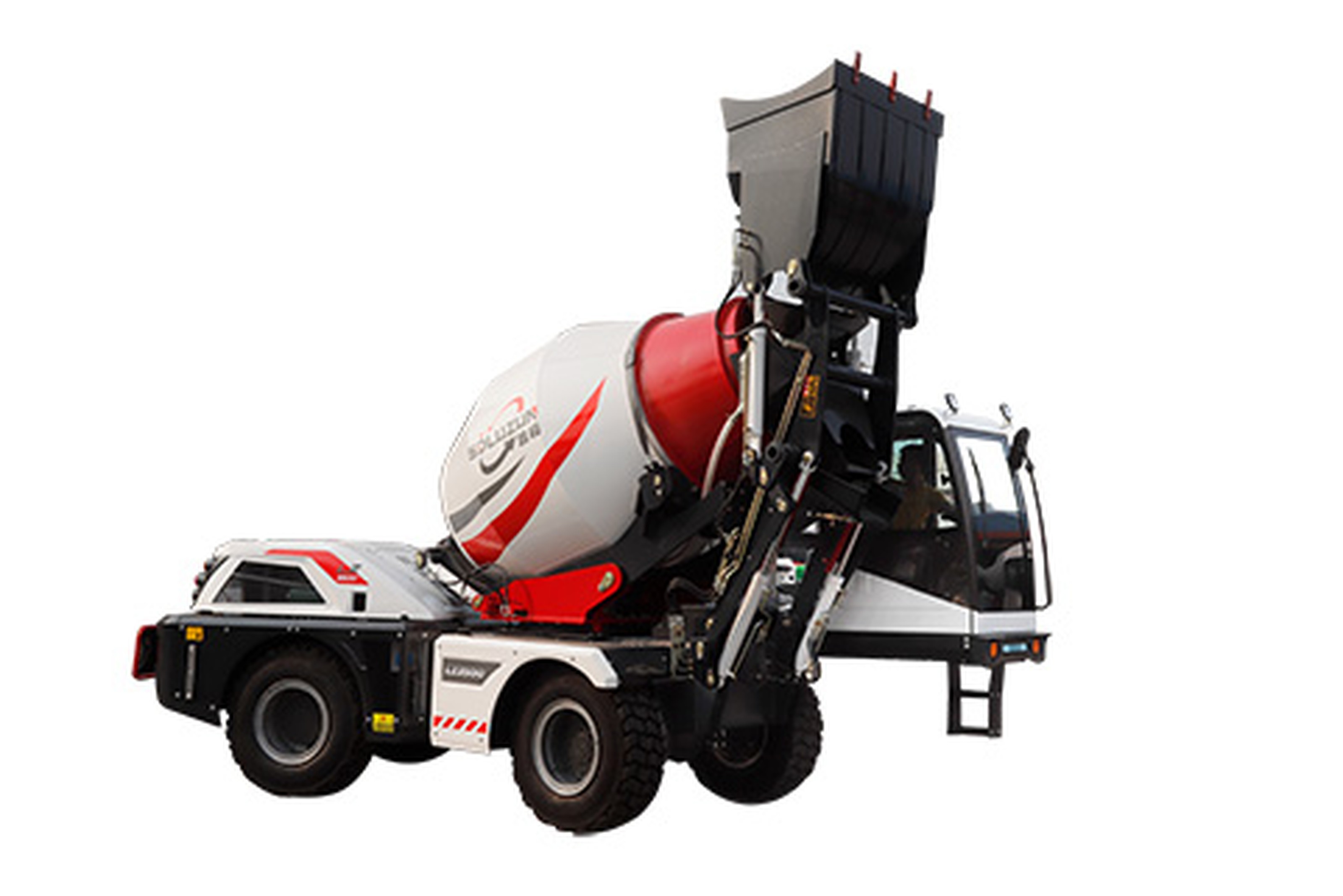 自动上料搅拌车在修路中的使用优势