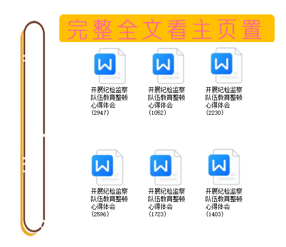 开展纪检监察队伍教育整顿心得体会