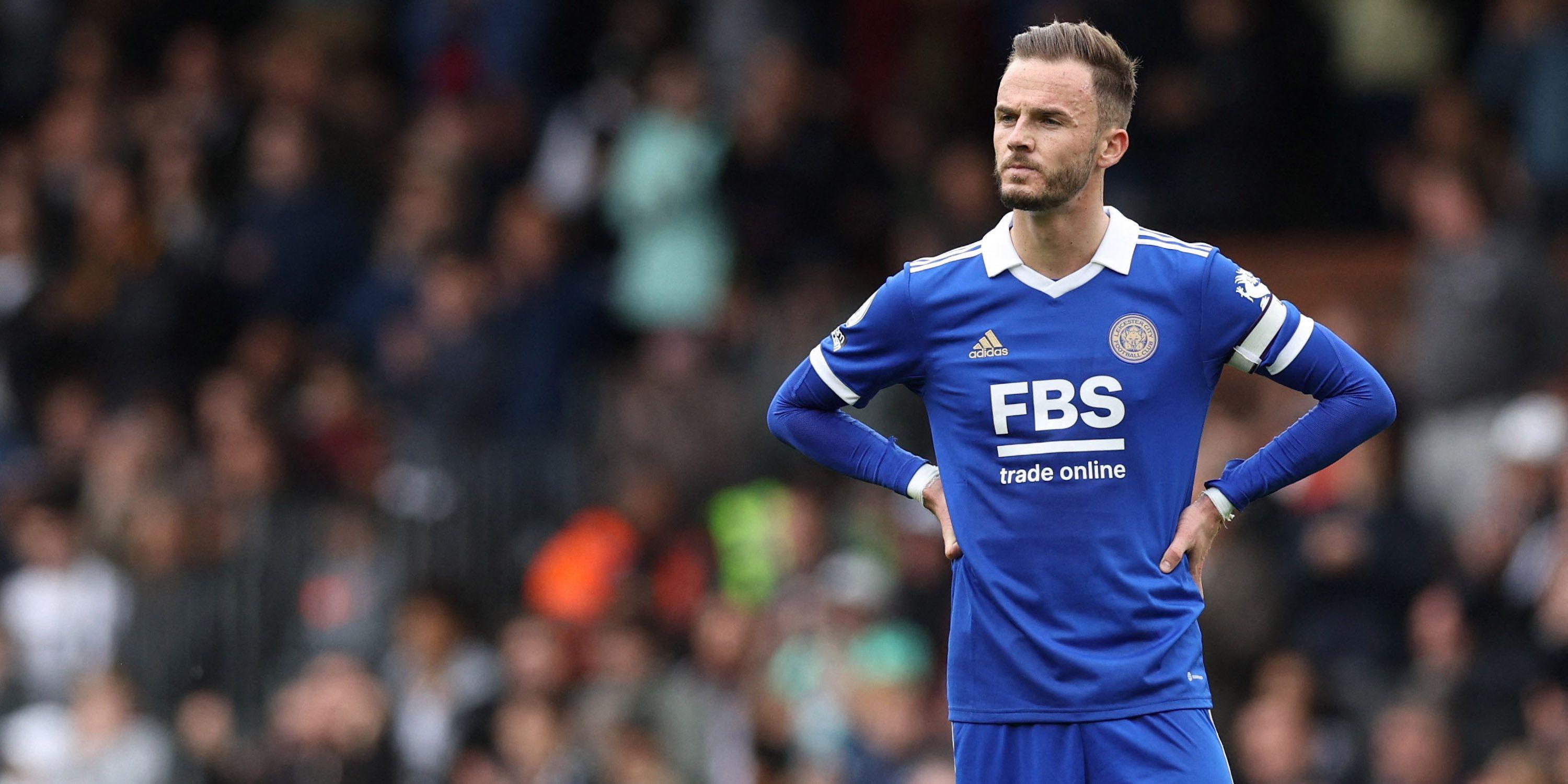 纽卡斯尔联队领先热刺争夺莱斯特城的麦迪逊