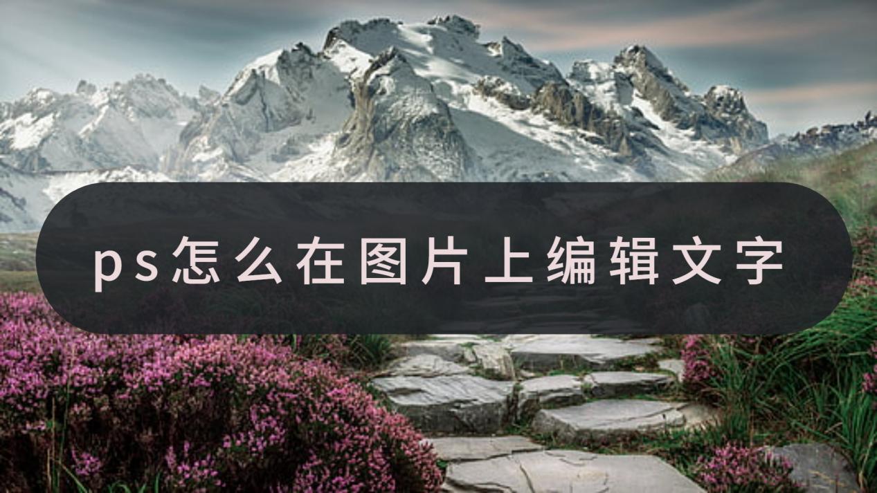 ps怎么在图片上编辑文字?简单几步就能完成