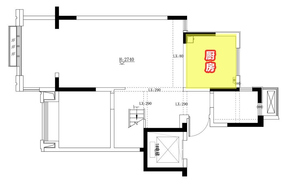 小廚房門外設島臺 餐桌,改成l型後,多裝了一個水槽,拉滿實用性