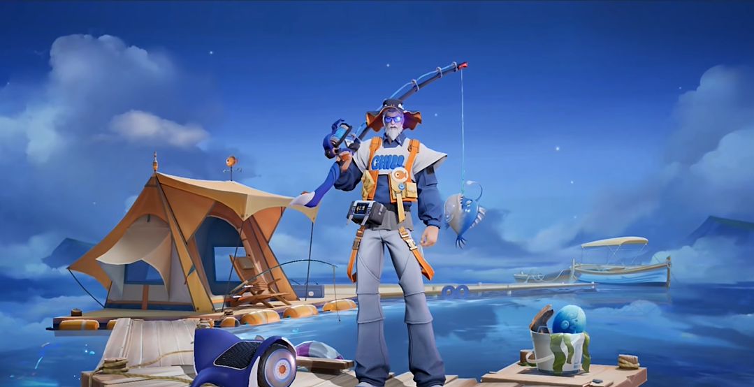 王者荣耀:姜子牙化身户外运动达人,新皮肤"闲日渔趣"上线