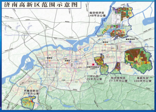 济南高新区规划图图片