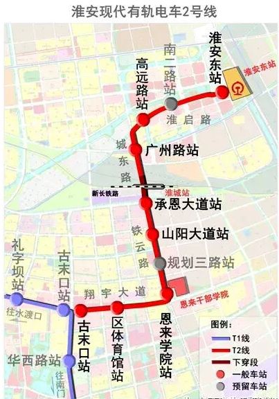 淮安电车线路地图图片