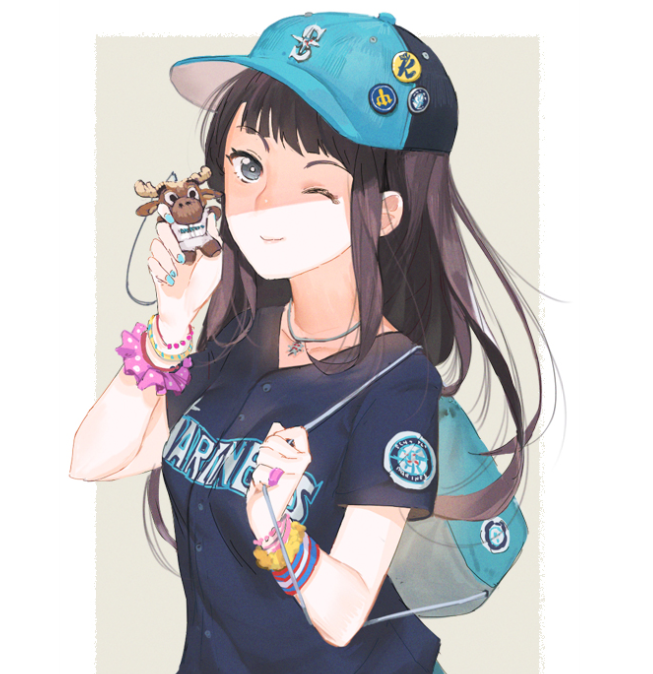 卡通头像:萌萌哒美少女,对2019充满了希望!