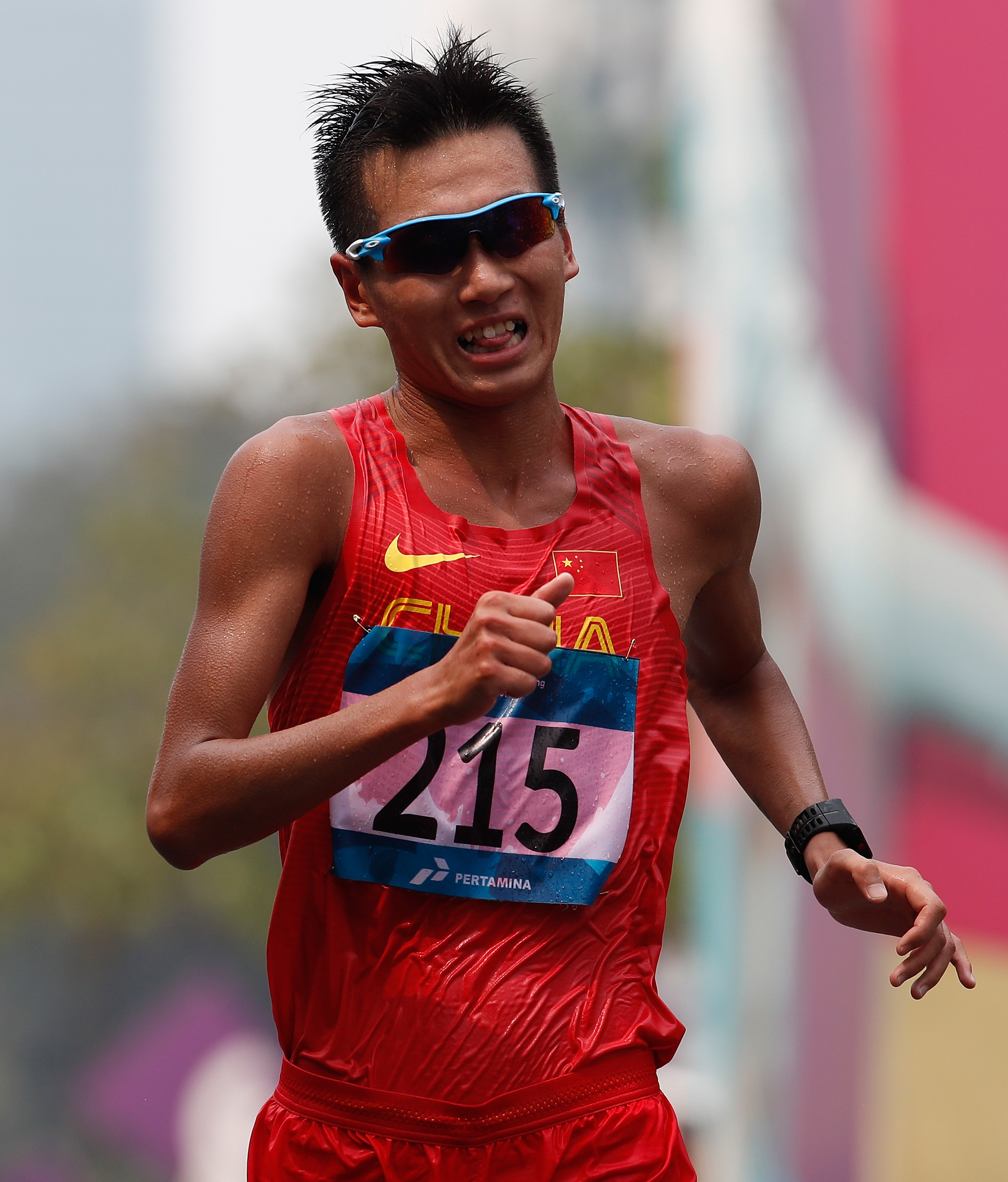 田径——男子50公里竞走赛况(27)