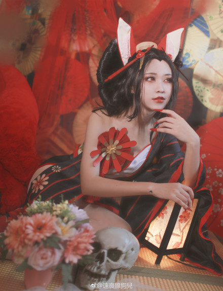 阴阳师:痒痒鼠玩家第一个式神没有之一,三尾狐cos