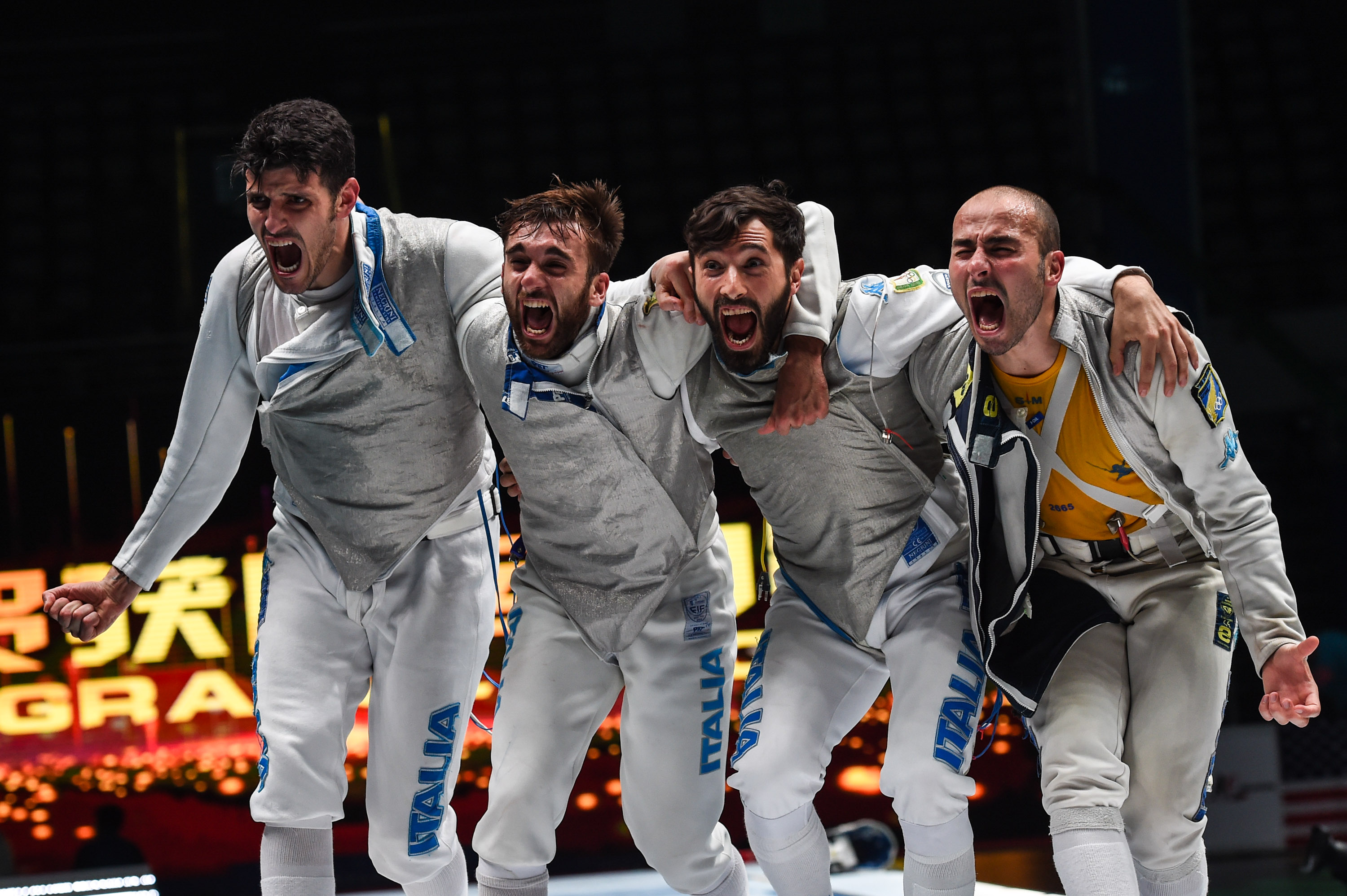 击剑——世锦赛:意大利队夺得男子花剑团体冠军(8)