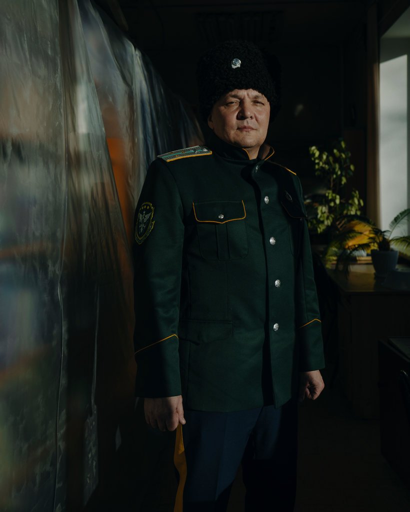 代表阿穆尔地区哥萨克人组织的负责人亚历山大·尤里科。