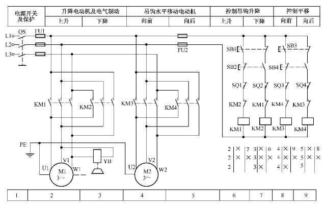 双梁行车改遥控电路图图片