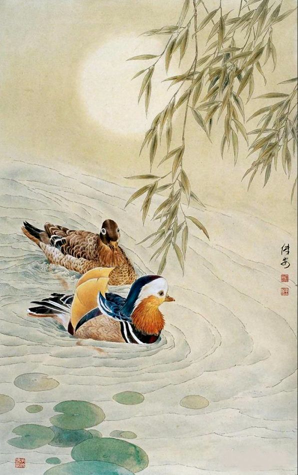 元气淋漓精心描摹,当代著名工笔花鸟画家邹传安作品欣赏