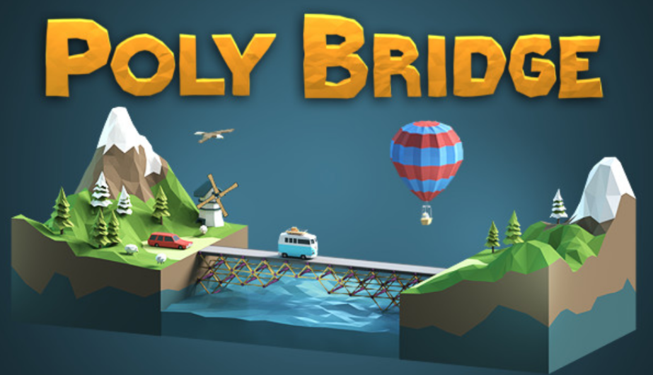 《poly bridge》从明面上看,是一款造桥过河的益智类游戏,100多个游戏