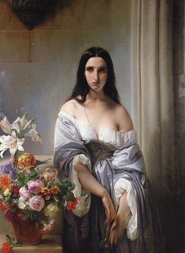 19世纪浪漫主义风格大师:意大利艺术家海耶兹油画肖像