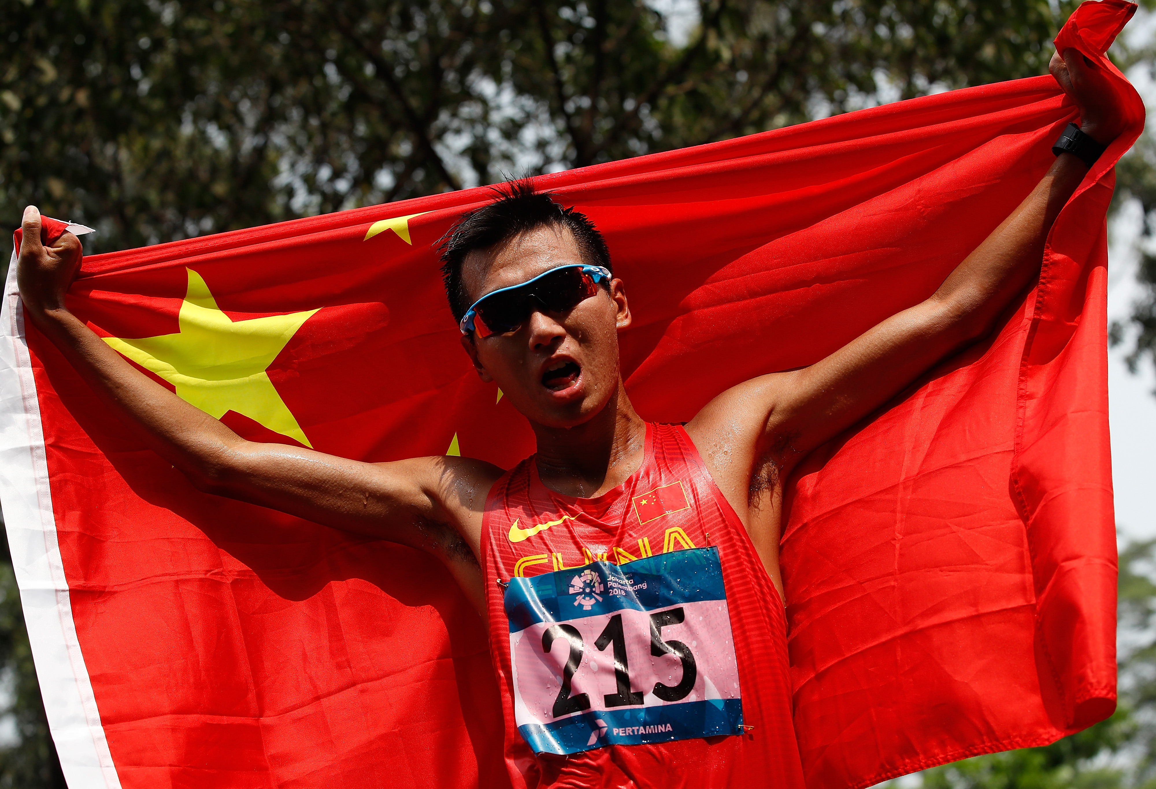 田径——男子50公里竞走赛况(21)