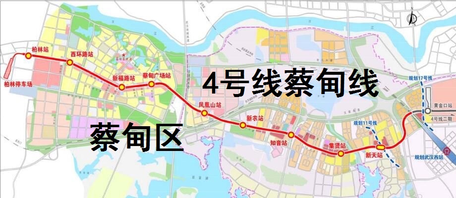 武汉轻轨4号线线路图图片