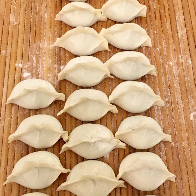 海麻线水饺,皮薄馅大,味道超鲜美