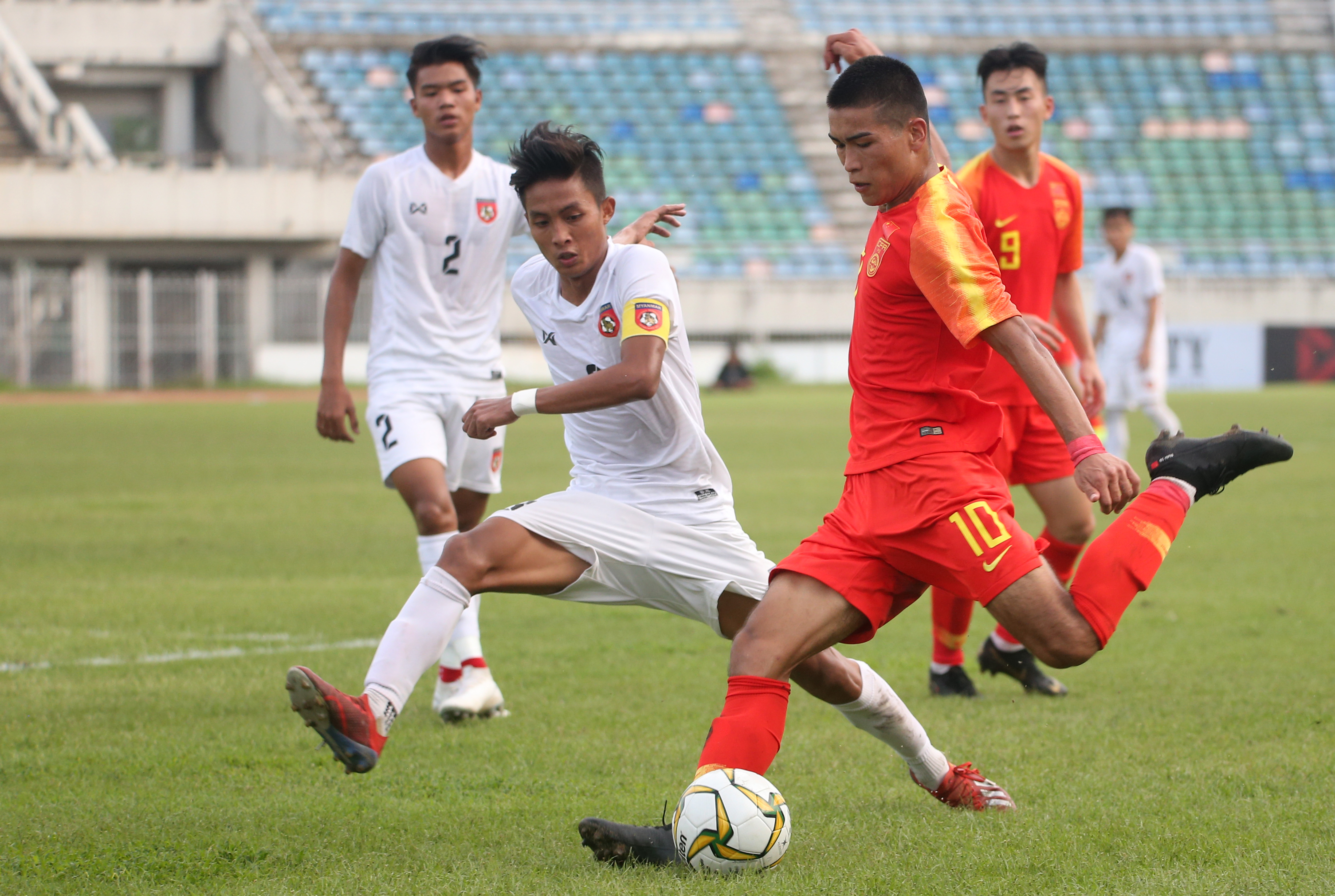 足球|u19亚青赛预选赛:中国胜缅甸