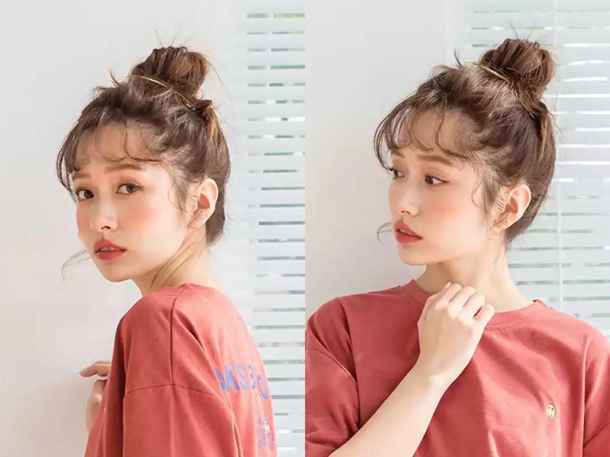 2019年很流行的"蓬松感扎发",你把头发扎起来真的太美了!