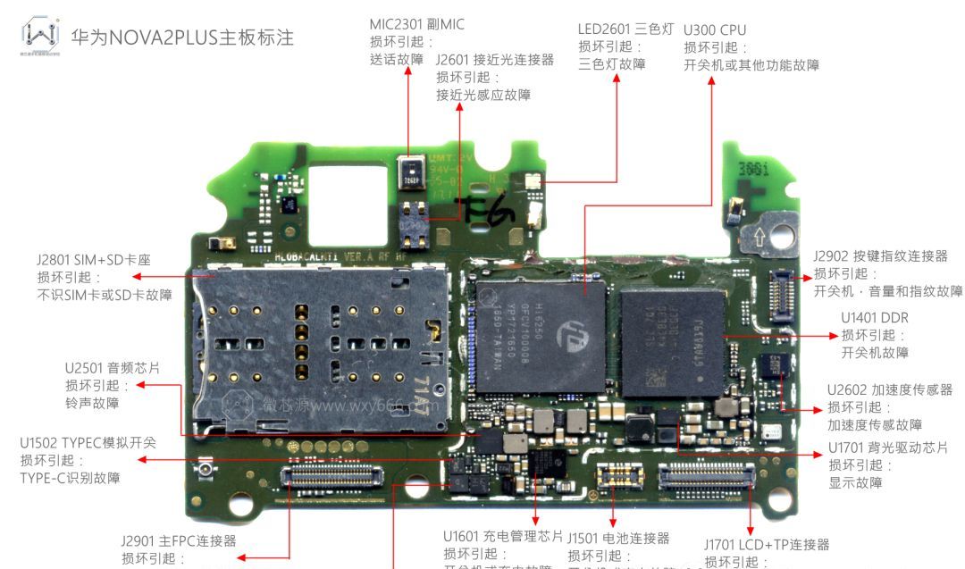 华为nova7主板图解图片