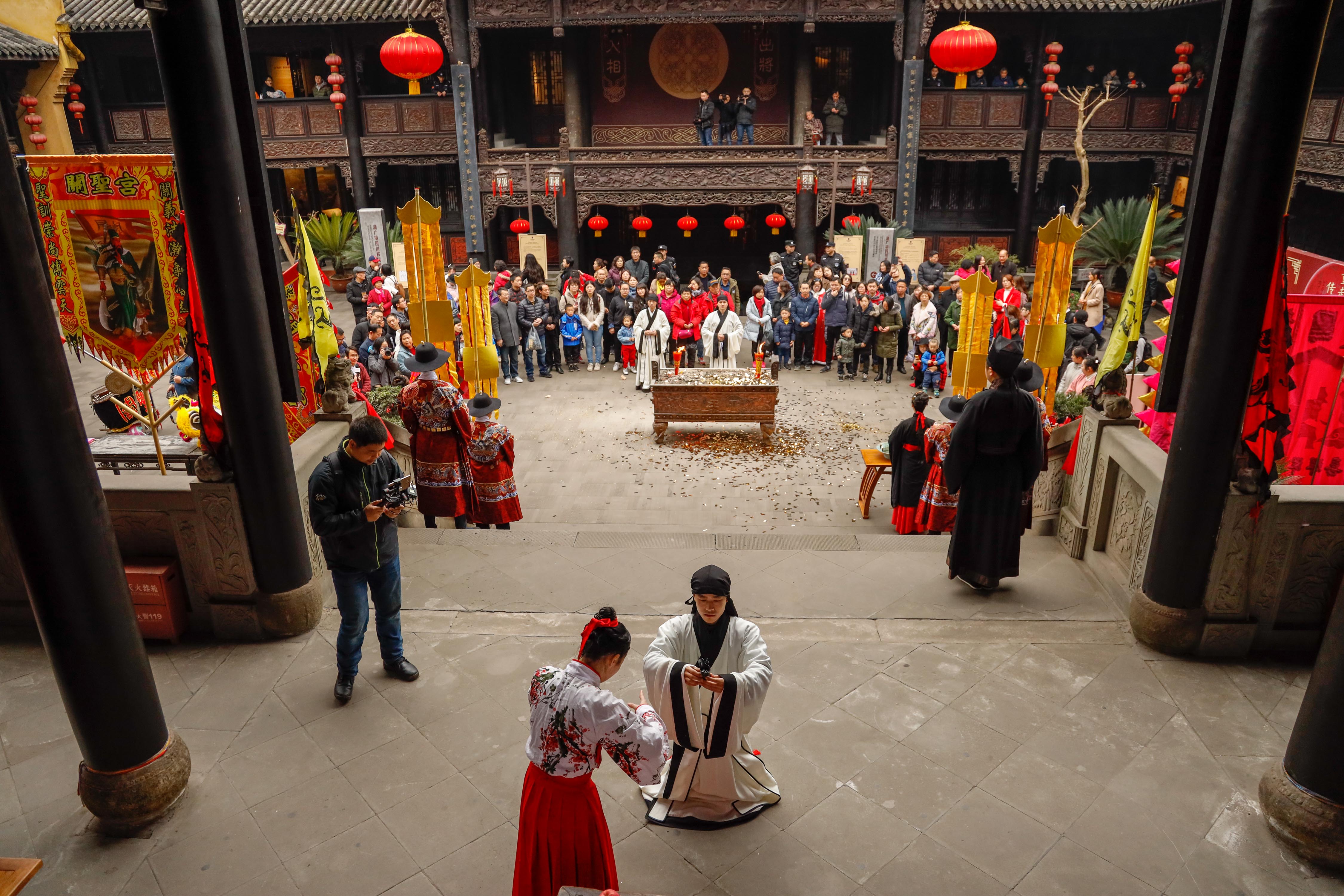 重庆湖广会馆举行禹王祭祀典礼