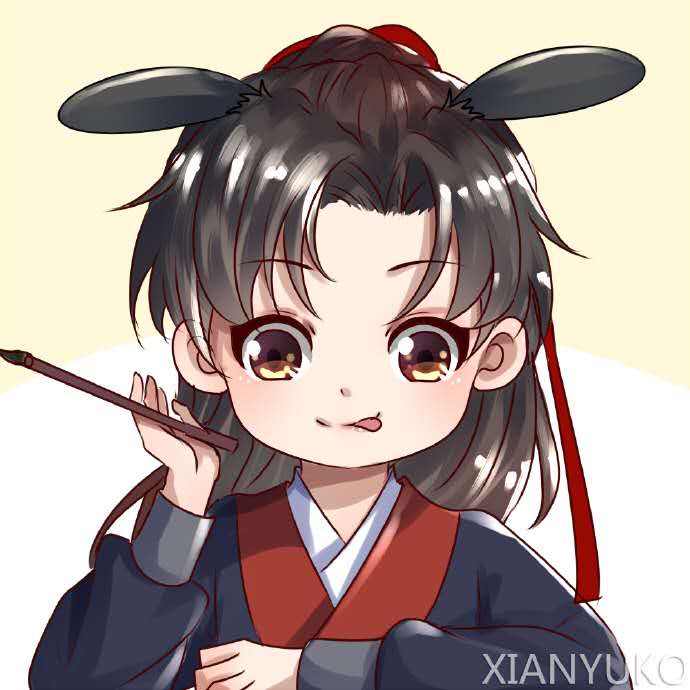 魔道祖师动漫情侣头像,心思很透明,手指很晶莹!