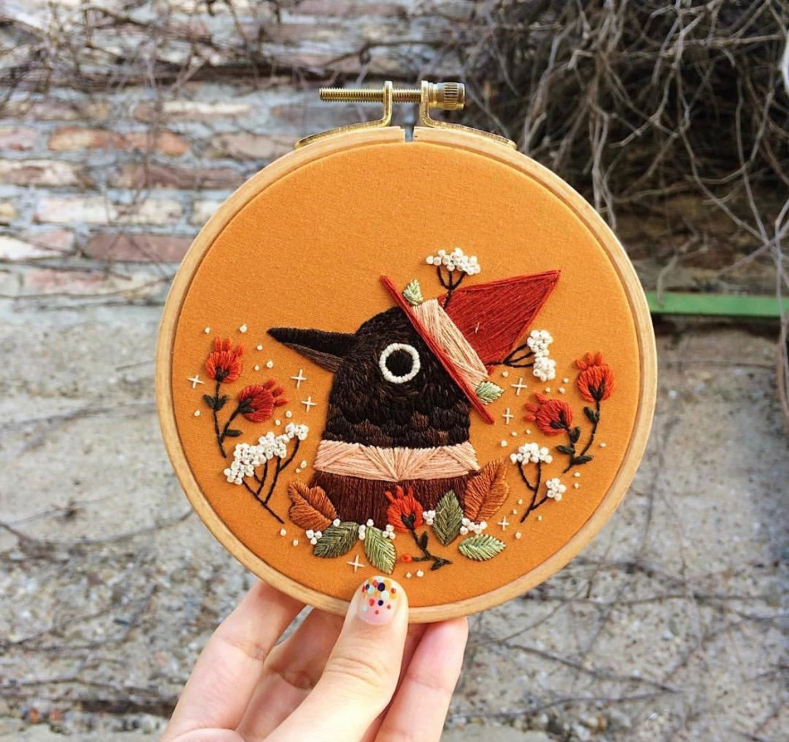 刺绣绘画,每个图案都是那么的美