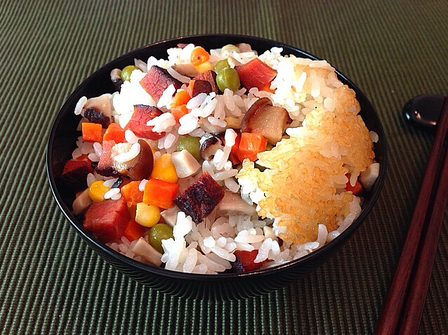 宝宝超爱懒人电饭锅煲仔饭,营养养均衡,香飘四溢,宝妈必备技能