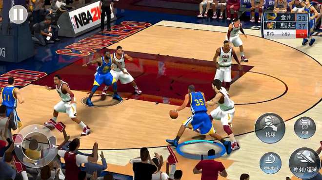 [图]NBA2k18：第四节，勇士落后，不用担心，因为有杜库在！