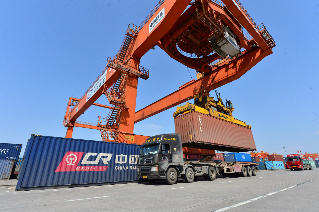 西安-巴塞罗那首次开行中欧班列