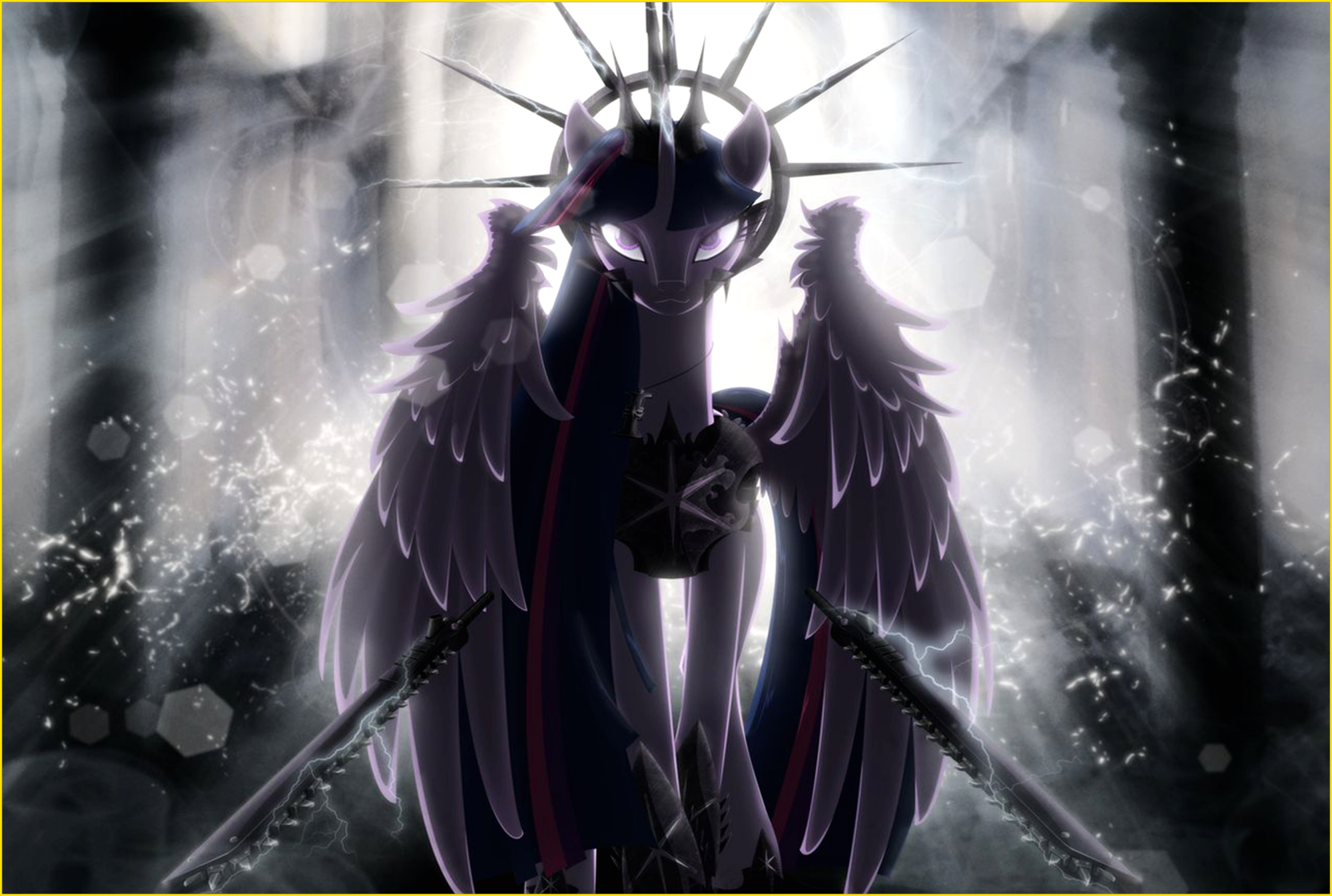 小马宝莉:"梦魇之夜"是小马族的月亮公主,她更像是皎月和夜煞