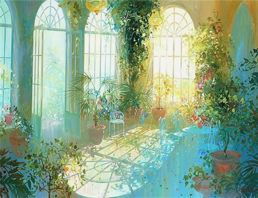 一组浪漫的水彩风景画 / 法国画家 laurent parcelier