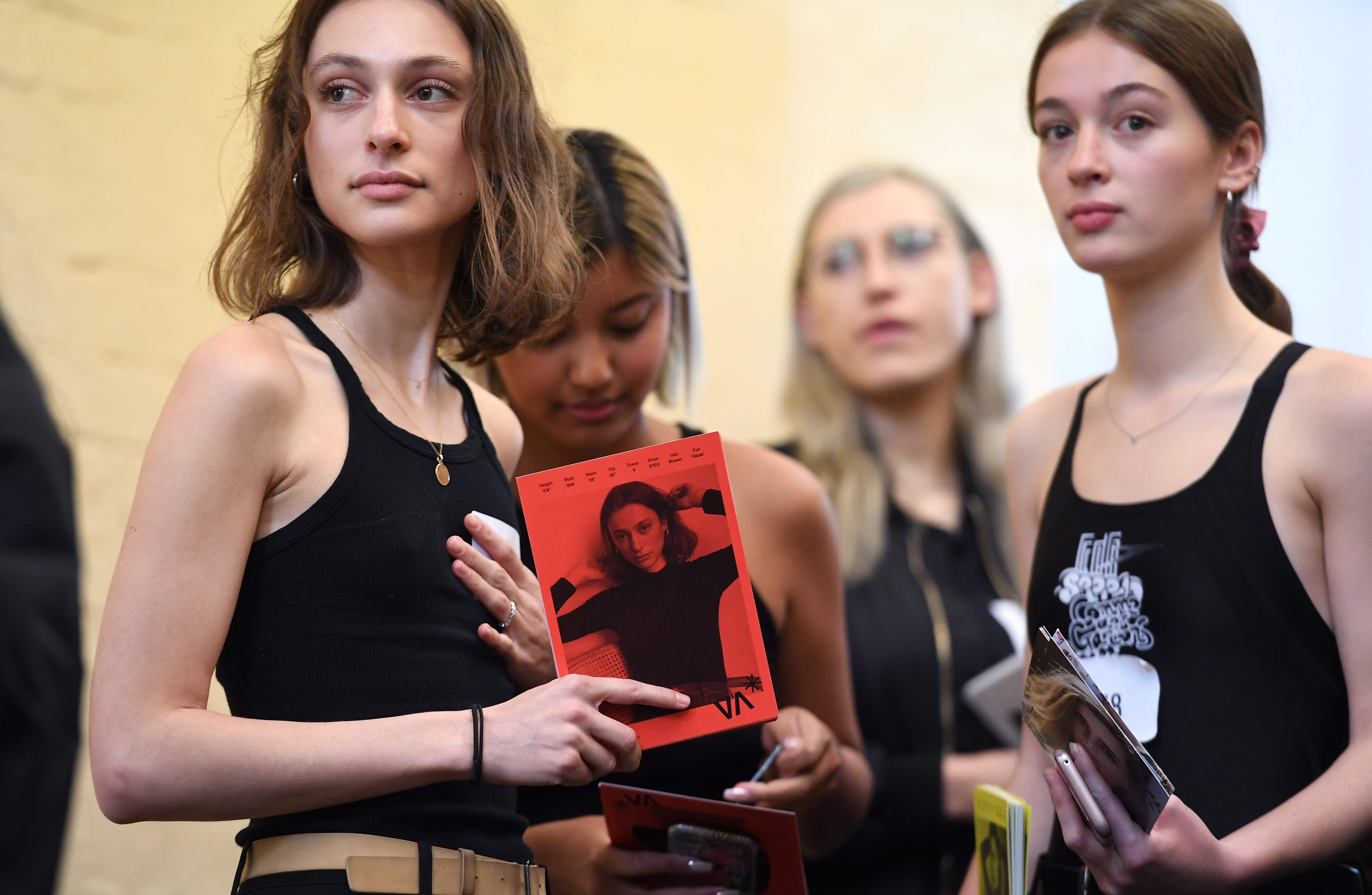 模特参加墨尔本时装周面试