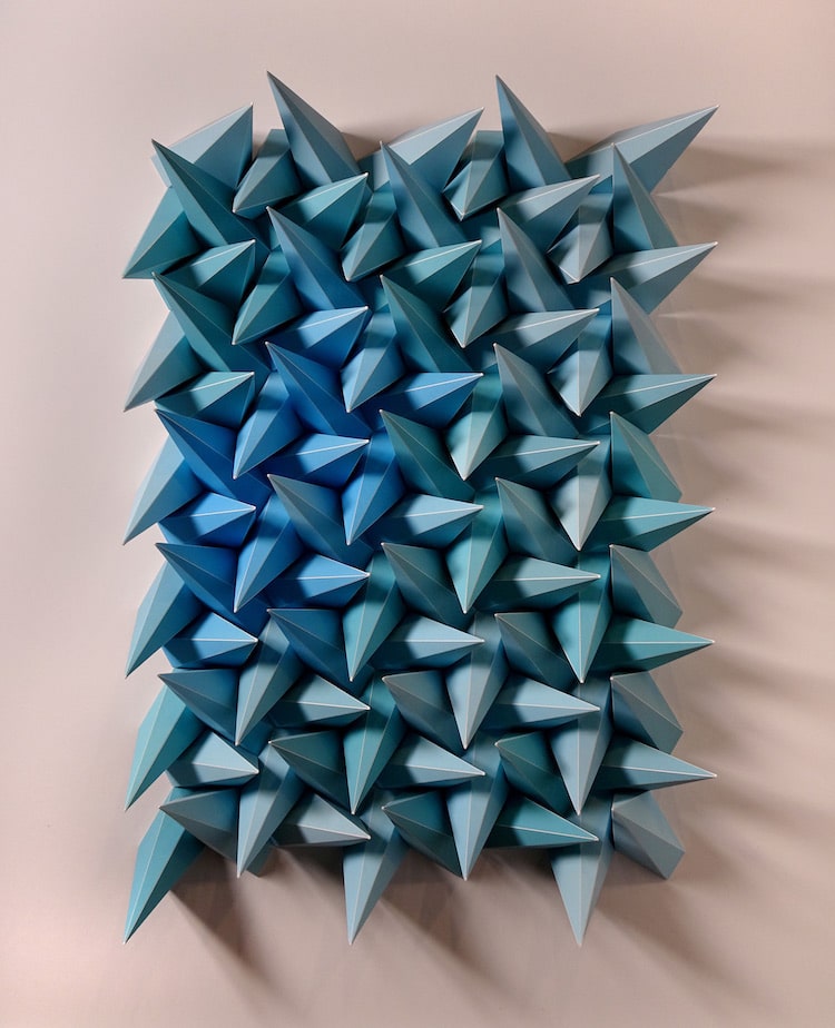 疯狂的纸片,令人尖叫的折纸艺术,艺术家matthew shlian