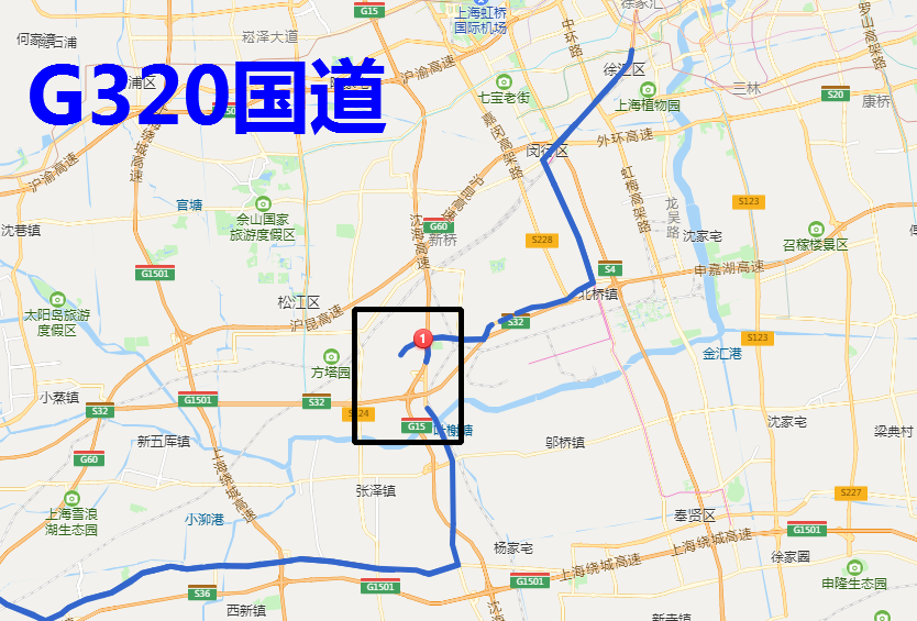 g320公路上海市松江段将进行拓阔改建:仅有的4条非高速国道