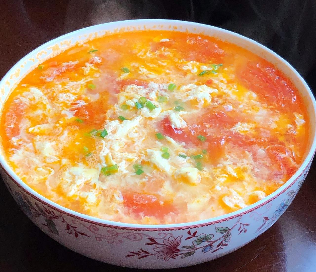 西红柿蛋汤图片真实图片