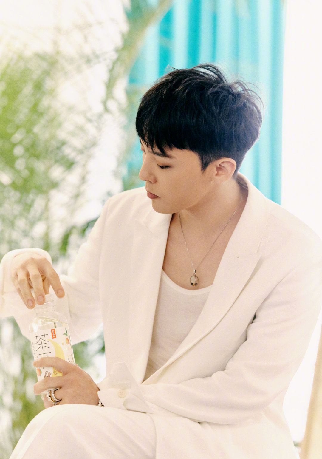 代言茶π,清新甜甜,代言组照超适合权志龙.