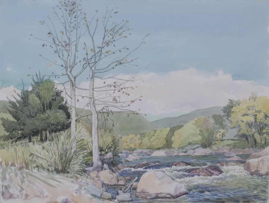 《艺展中国》专访名家孟宪德水彩作品展——品读孟宪德水彩艺术