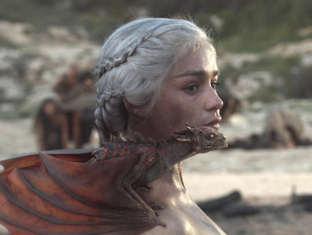 《权力的游戏》第一季的龙妈有多美,你们还记得吗