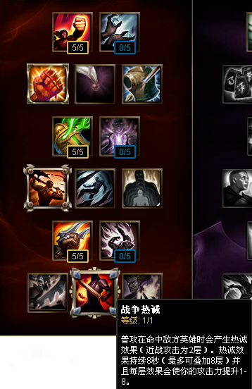 老天赋或将回归!战争热诚有望取代征服者!