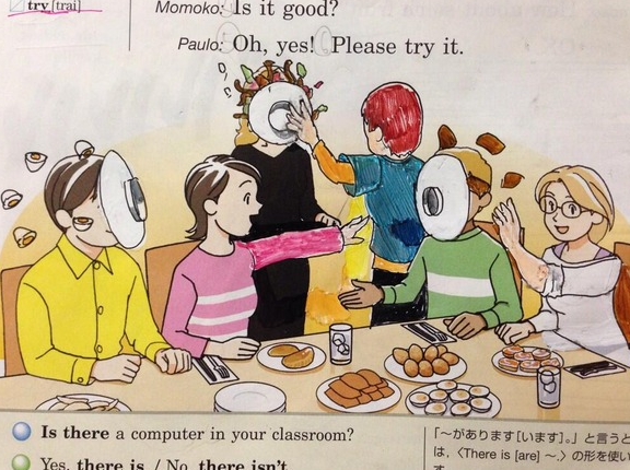 8张"笑出腹肌"的外国小学生课本涂鸦,老师:一个个都是人才!