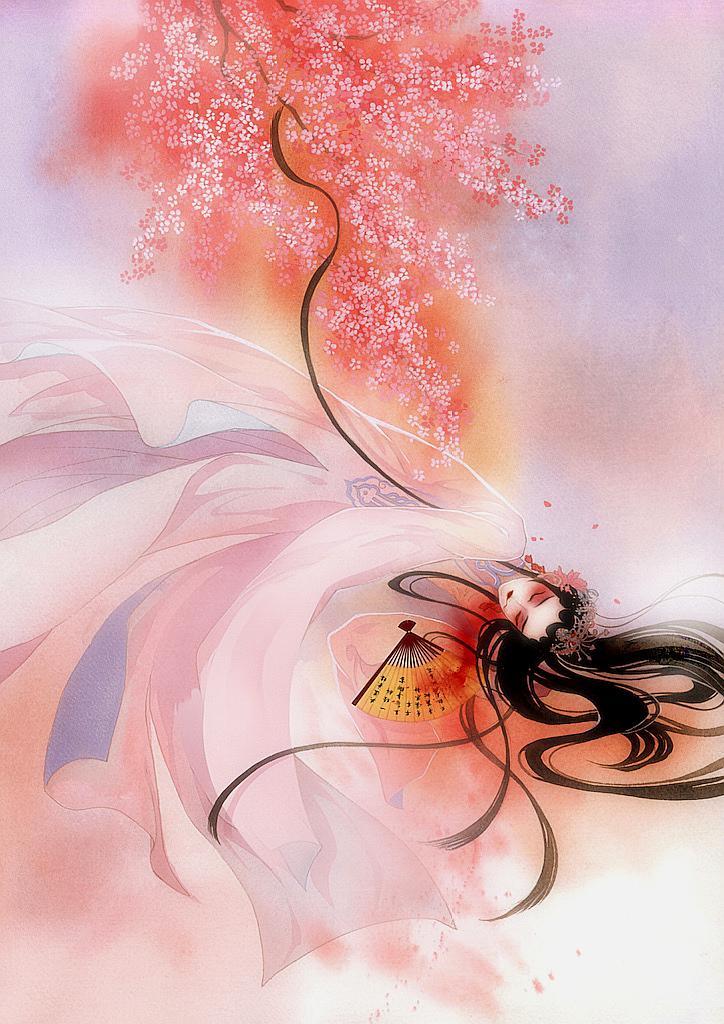 唯美古风壁纸 | 照日深红暖见鱼,连溪绿暗晚藏乌