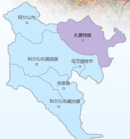 兴安盟地图全图可放大图片